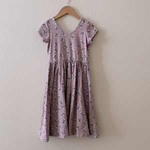 Alice Ames Girls Short Sleeve Twirl Dress 10